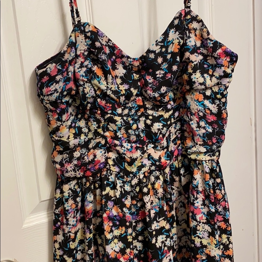 Floral Dress Size 16 Removable Straps Lightly Worn